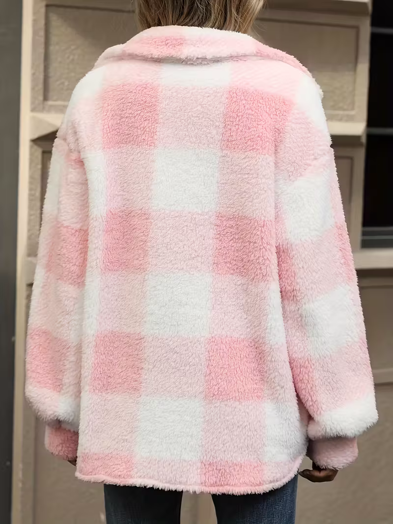 Cozy Plaid Fleece Jacket