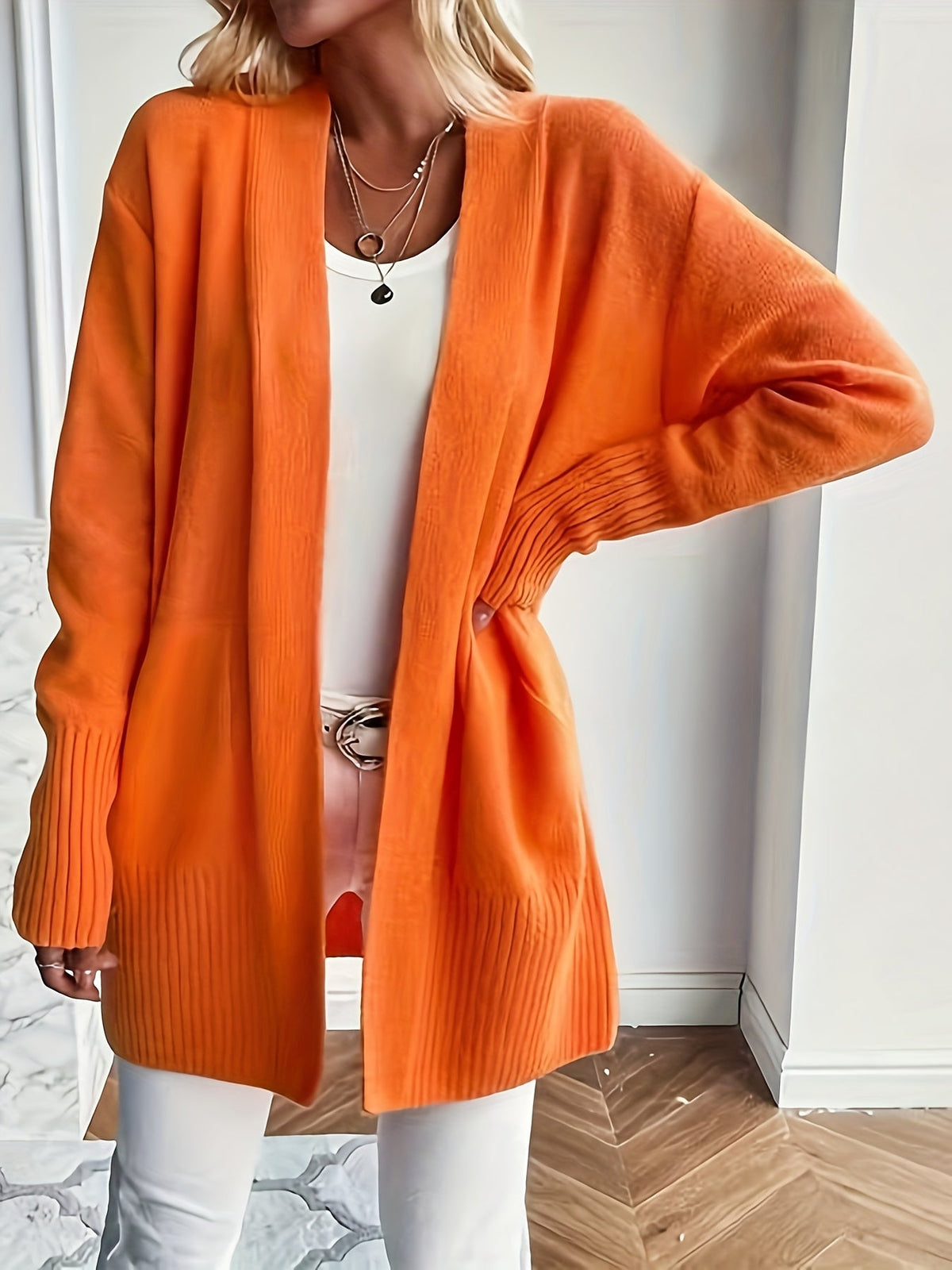 Cozy Open Front Cardigan