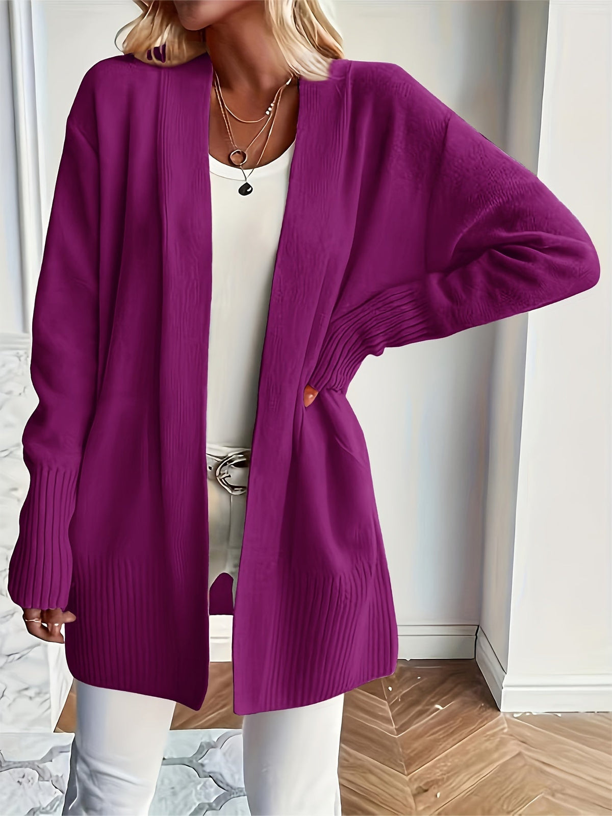 Cozy Open Front Cardigan