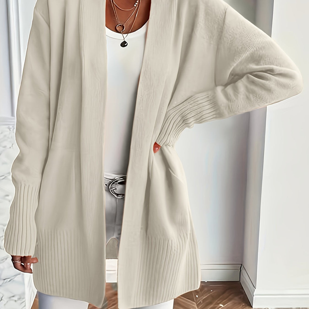 Cozy Open Front Cardigan