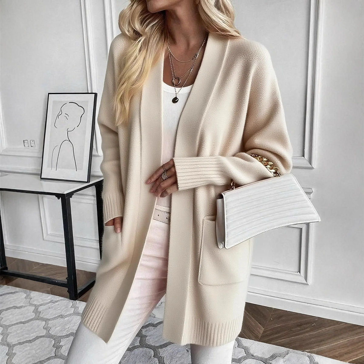 Cozy Open Front Cardigan