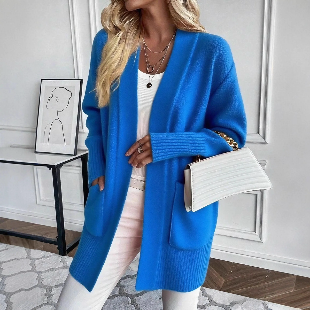 Cozy Open Front Cardigan